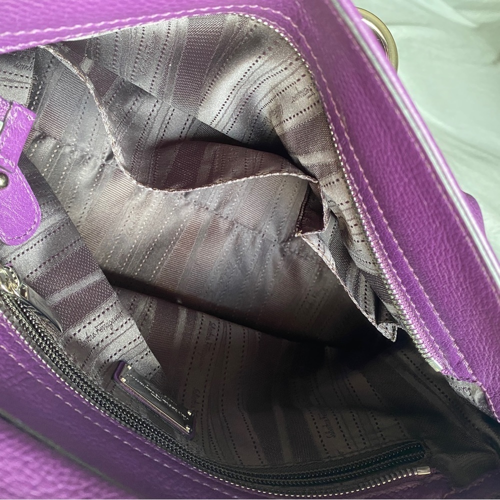 Salvatore Ferragamo Sofia Purple Satchel - Picture 4 of 12